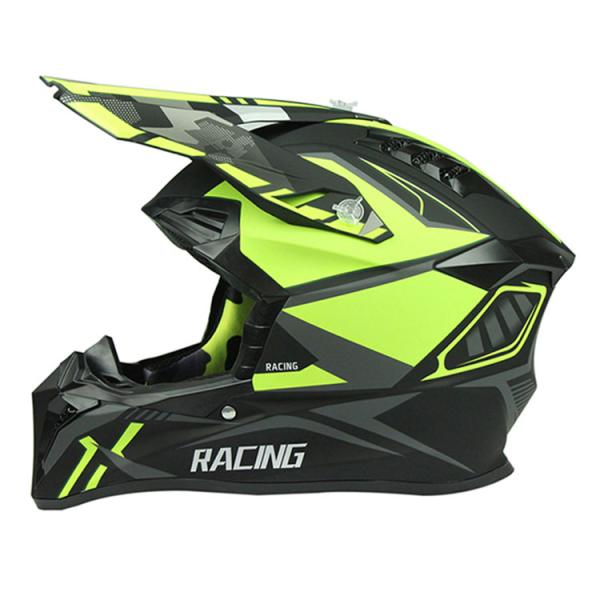 Custom Off Road Helmet DOT Approved Motocross Helmet with High Density EPS Liner