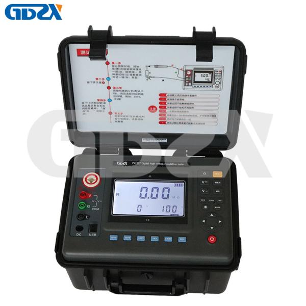 ZX2677 高解像度 5000V/2000GΩ デジタル高電圧隔熱テスト
