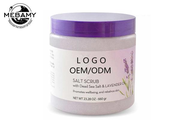 Dead Salt Whitening Body Scrub Invigorate Skin With Lavender Essential Oil