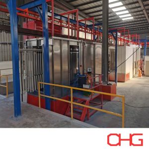 Customized Aluminium Profile Powder Coating Production Line with Automatic Conveyor System and Method Type