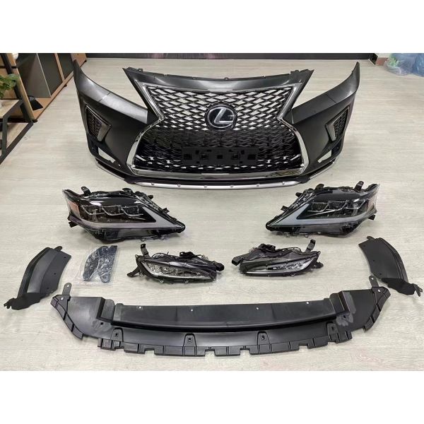 2020 Style Upgraded Car Accessories Body Kit Front Bumper Headlight Grille for Lexus RX 270 300 350  2009-2015