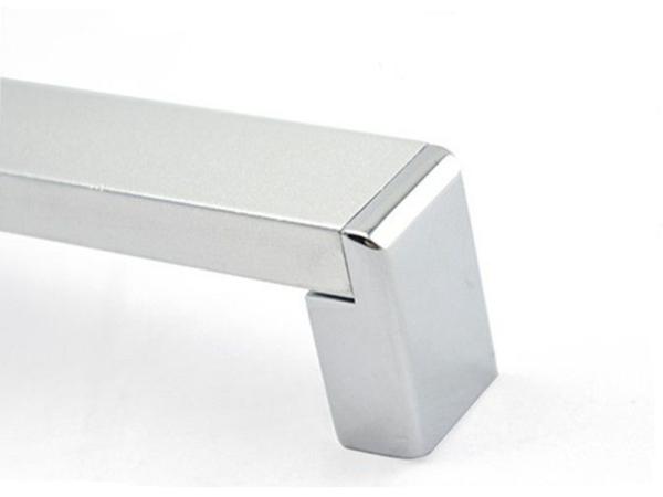 Solid 192mm Kitchen Aluminium Cabinet Handles Square Cupboard Pulls Modern Dresser Knobs