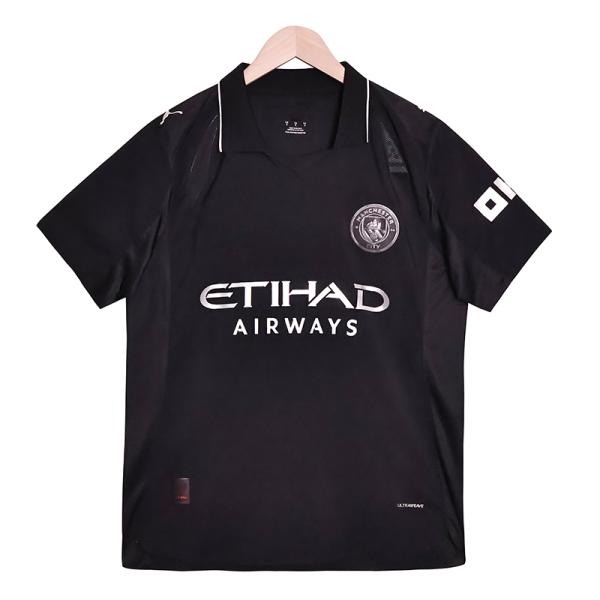 Manchester City 2025-2026 Season Away Black Jersey Group Customization