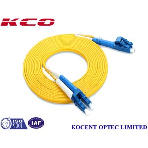 Single Mode Duplex LC/UPC Fiber Optic Patch Cord 2.0mm PVC LSZH for High Density Connectivity