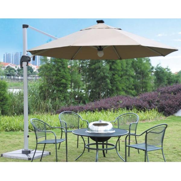 Алюминиевый 150cm двойной парасоль дистанционного управления зонтика навеса пляжа зонтика патио