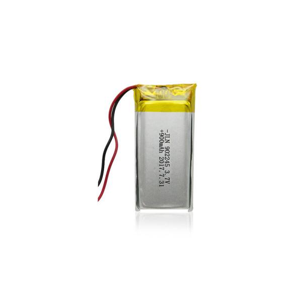 3.33Wh PL902243 3.7V 900mAh Rechargeable Lithium Polymer Soft Pack Battery With Wire Leads For Portable Consumer Electronics，RoHS Compliant Made in China