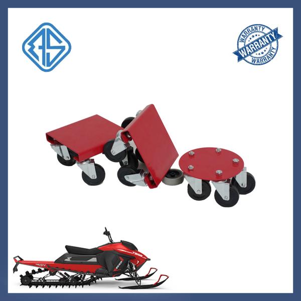 PVC Wheel Snowmobile Garage Dolly 8in 1500 Pounds Heavy Duty Snowmobile Shop Dolly
