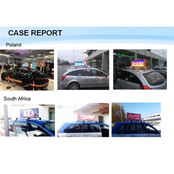 Экран двойника дисплея СИД 4G крыши такси IP65, который 4500nits Wifi GPS встали на сторону