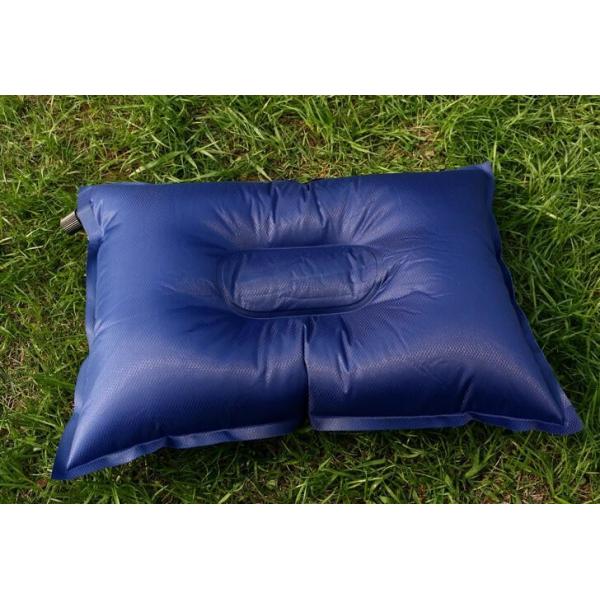 Camping Inflatable Travel Pillow , Pvc Inflatable Sleeping Pillow Various Color