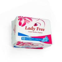 Fabricante de higiene feminina almofada menstrual descartável personalizada Bran algodão de higiene feminino guardanapo