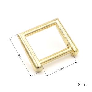 Custom Logo Metal D Ring 25mm Adjust Buckle Bag Hardware Accessories