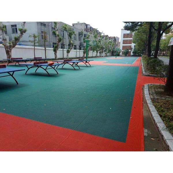 PP блокируя на открытом воздухе плитки пола баскетбола с Multi цветом