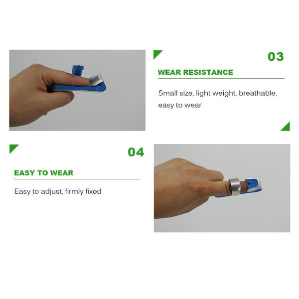 New type aluminium alloy white and blue finger splint manufacturer