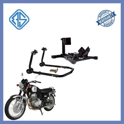 Steel Tube Motorcycle Wheel Lift Stands Trailer Paddock Rubber Mat