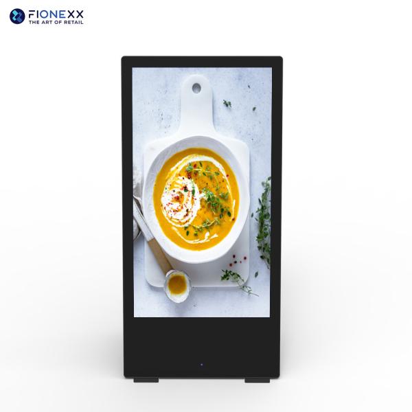 Металлическая рама Аккумуляторные цифровые вывески 49 дюймов 2000 cd/m2