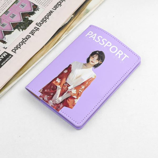 Passport Book Holders with Custom UV Printing and Vaccine Card Holder Combo Fashion Style