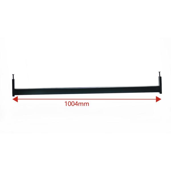 SGS Chrome Finish Black 3m Rod Rails For Wardrobe