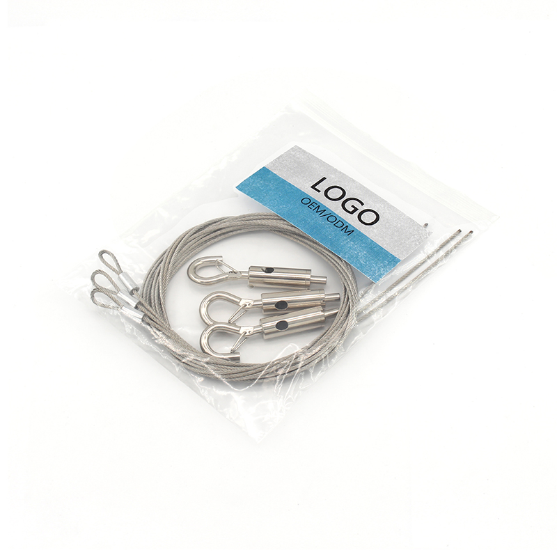 Factory Price Adjustable Cable Lock Steel Rope Hook Cable Gripper Lighting Suspension Kit Wire Hanging System