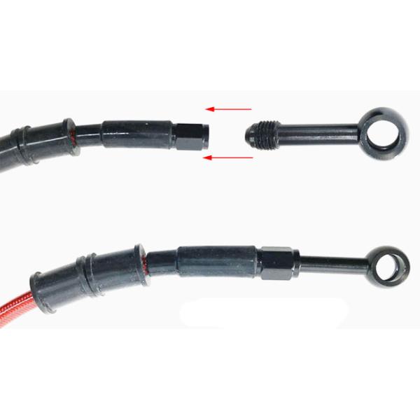 Штуцер банджо шланга тормоза мотора мотоцикла АН3 0 28 90 градусов