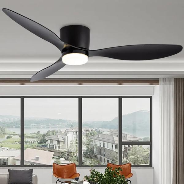 Energy Saving Modern LED Ceiling Fan 36W 650mm Leaf Ceiling Fan With Light