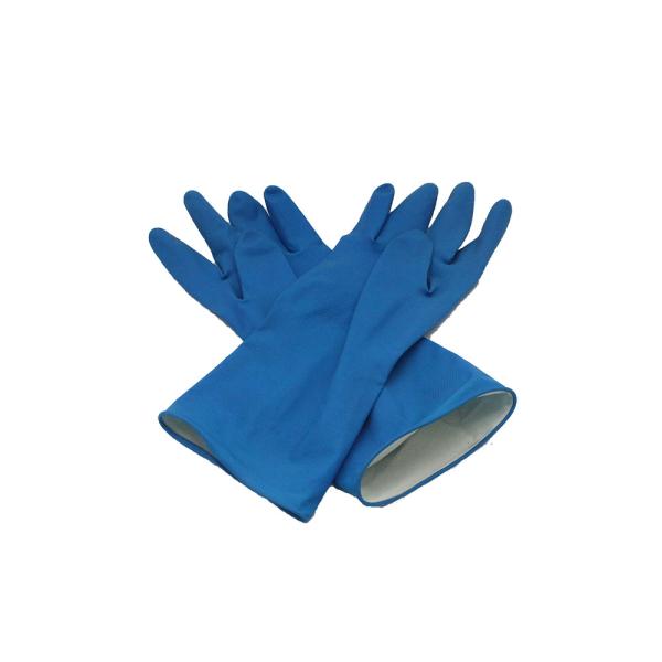 Перчатки латекса природного каучука кухни длинные, стадо выровняли перчатки латекса