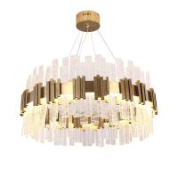 40W / 50W Glass Hanging Restaurant Chandelier For Bedroom