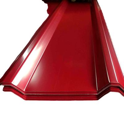 0.8mm AZ30-AZ40 Metal revestido galvanizado de cor Gi Ppgi Chapa de telhado aço ondulado