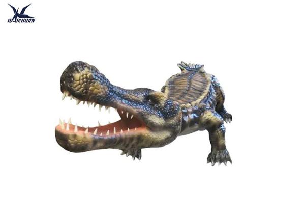 Aquarium Life Size Animatronic Animals Artificial Alligator Waterproof Statues