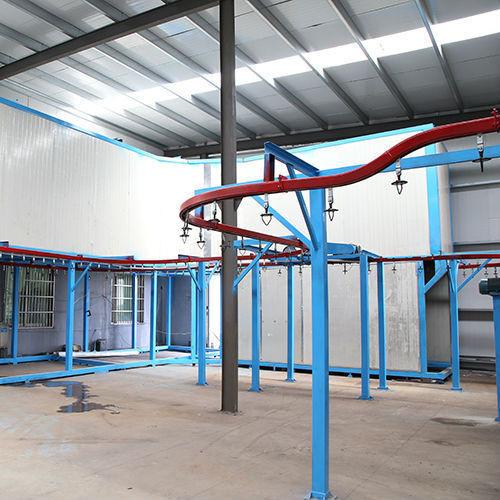 Linha de produção de revestimento em pó de substrato de aço para eficiência do mercado de retalho