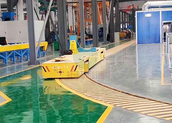 Heavy Load Explosion Proof Battery Powered Carts Running On Curved Rail