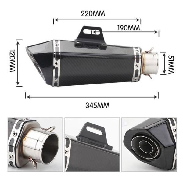 Stainless Steel Exhaust Pipe Modification for Yamaha YZF R15 V3 Custom Design