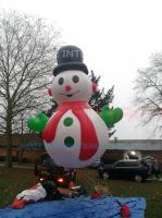 Luzes do balão do hélio do homem da neve de 8 M com impressão completa para eventos ou Natal