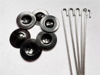 O gancho macio de Kit Mesh Solar Panel Clips With J da exclusão do impedimento do pássaro prega para a impermeabilização do pombo