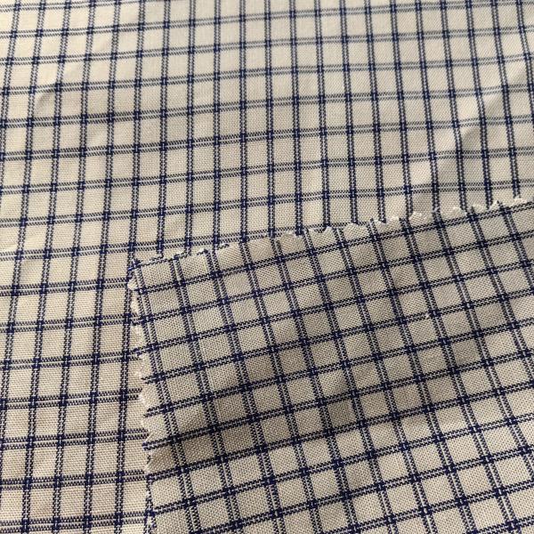 French Eco-friendly Flax Fabrics Check Yarn Dyed 60% Linen 40% Cotton Fabric for Shirt and Clothing