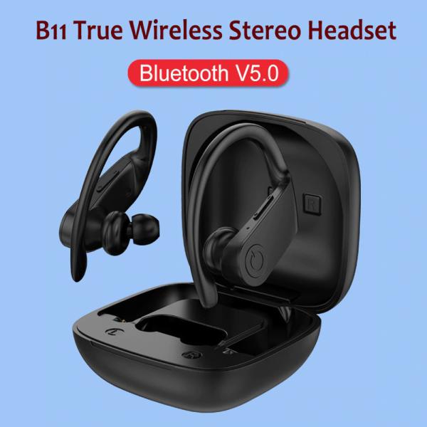 BT5.0 Sports Bluetooth Headset Ear Hook Magnetic True Wireless Stereo Earbuds