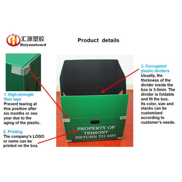 Printable Heavy Duty 1500gsm Coroplast Shipping Boxes