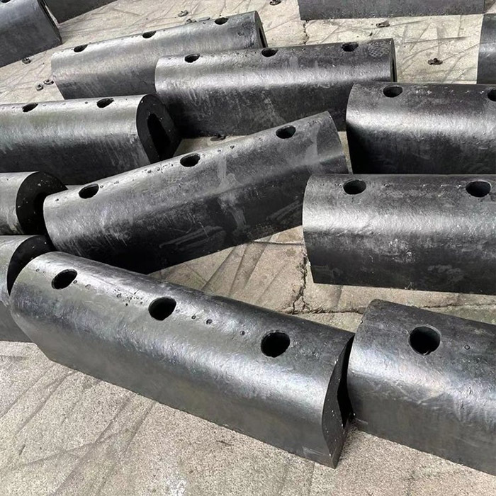 Weather Resistant Solid Structure Bolt Mounting Design D Type Fenders Rubber Dock Bumper