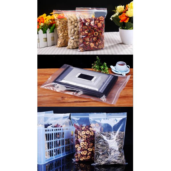 Biodegradable Plastic Bag Transparent PE Slide Seal Freezer Bags, Gallon, Quart, American value, drug store, zipper seal