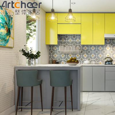 Sink Accessories Modular Kitchen Cabinets with Customized Size and Lacquer Finish