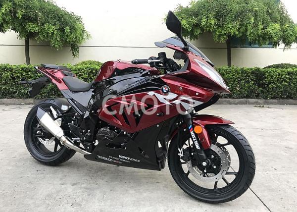 LED Light Front Rear Disc Brake Street Sport Motorcycles With Digtial Speedmeter