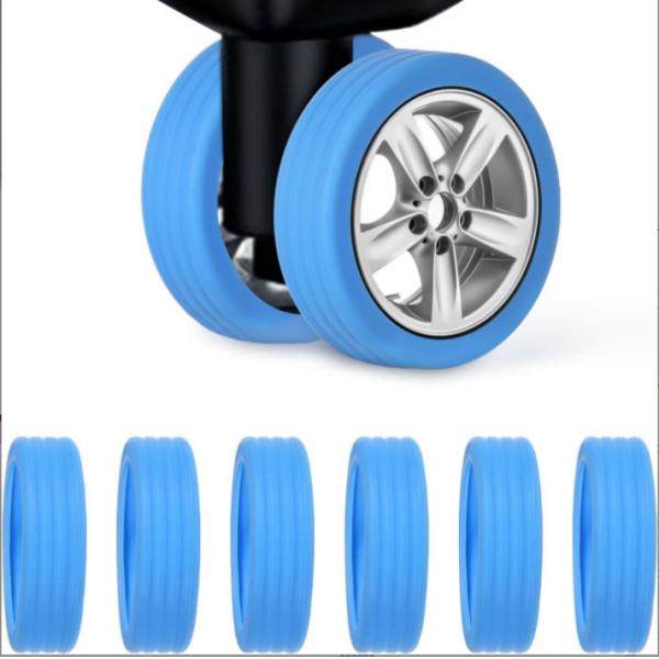Moulding Processing Service Silicone Luggage Suitcase Wheels Cover for Trolley Case