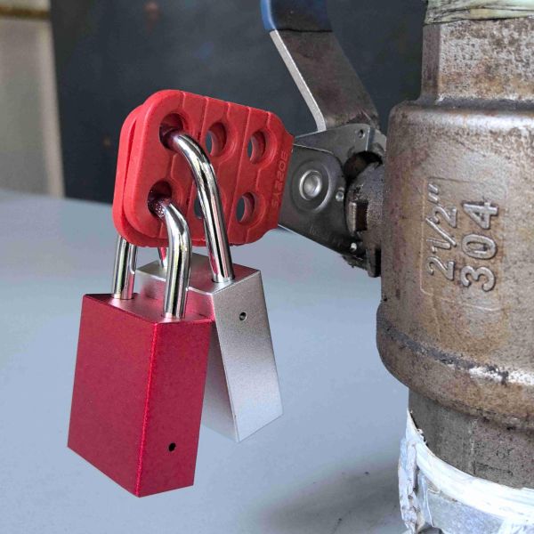 40mm Heavy Duty Industrial Safety Lockout Padlocks Outdoor Square Type Aluminum Eco-Friendly Durable High Safety Keyed Alike