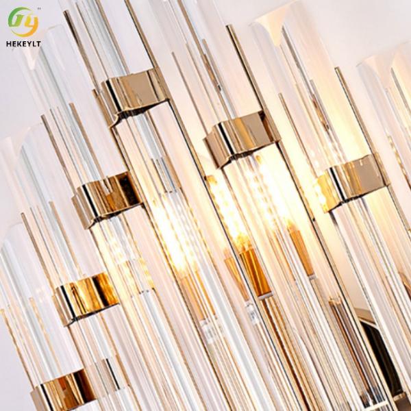 E14 Современные хрустальные настенные светильники Золотой и прозрачный креативный зал Проект Домашний декор