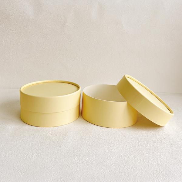 Premium Japanese Cheesecake Box Set Round Food Grade Packaging For Basque Hokkaido Cakes