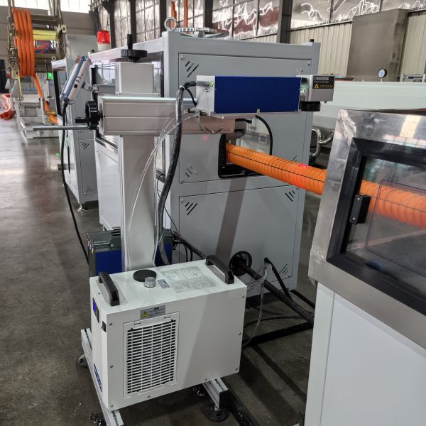High Capacity HDPE Carbon Spiral Corrugated Cable Protection Pipe Manufacturing Line