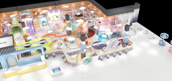Attractive Indoor Soft Play Equipment Naughty Castle Paradise CE Certificated