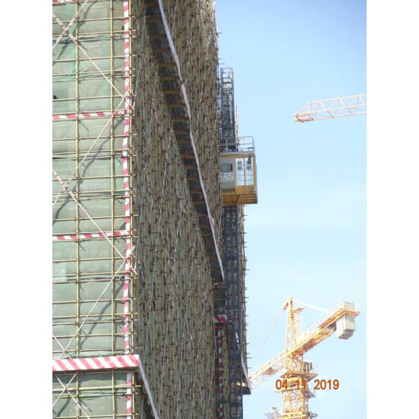 Interchangeable 2000 Kg Rack Pinion Lift Construction Hoist Elevator