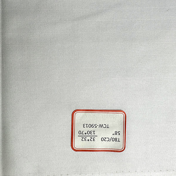 TC 80/20 32*32 130*70 Workwear Fabric Fine Twill Casual Wear Fabric