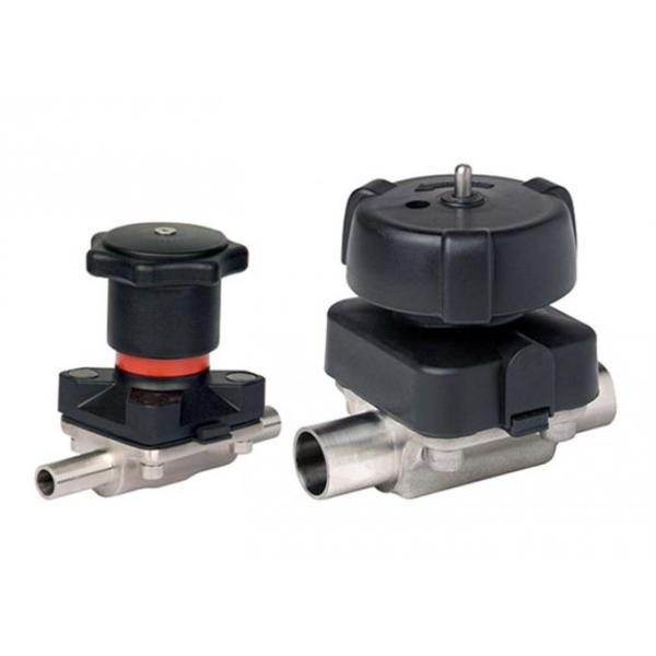 Hygienic Grade Pneumatic Operated Diaphragm Valve Tri Clamp End For Aseptic Processes