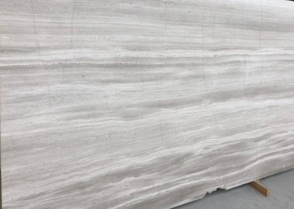 Decorative Athena Grey Marble Tile , Bathroom Wood Look Marble Cut To Size